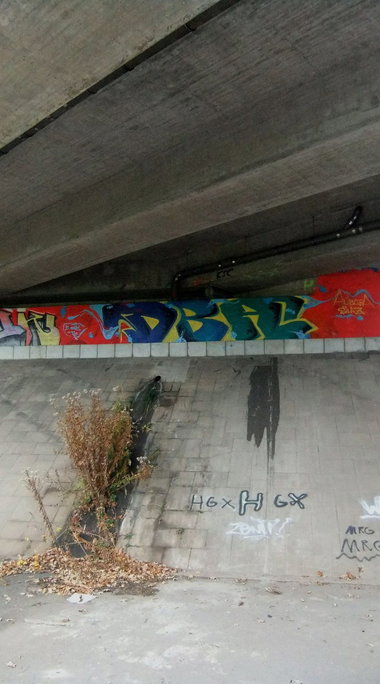 Graffiti Bombing in Karlsruhe - Photo by Badner - dba, crew, dba (2012)