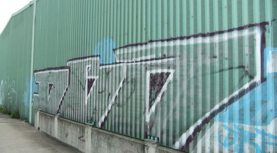 Graffiti Bombing in Karlsruhe - Photo by Badner - dba, crew, dba
