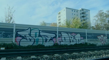 Graffiti Bombing in Karlsruhe - Photo by Badner - dba, crew, dba (2012)