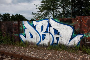 Graffiti Bombing in Karlsruhe - Photo by Badner - dba, crew, dba (2012)