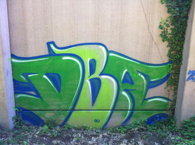 Graffiti Bombing - Photo by Badner - dba, crew, dba (2013)