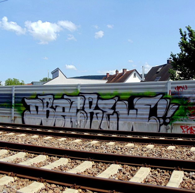 Graffiti Bombing in Karlsruhe - Photo by Badner - dba, crew, dba (2012)