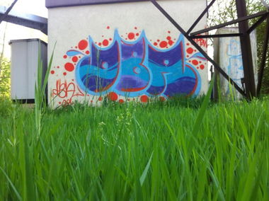 Graffiti Bombing in Karlsruhe - Photo by Badner - dba, crew, dba (2009)