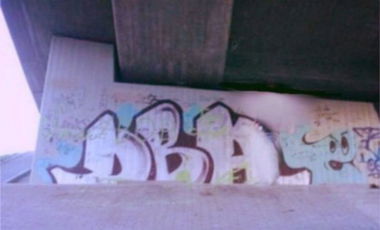 Graffiti Bombing in Karlsruhe - Photo by Badner - dba, crew, dba (2009)