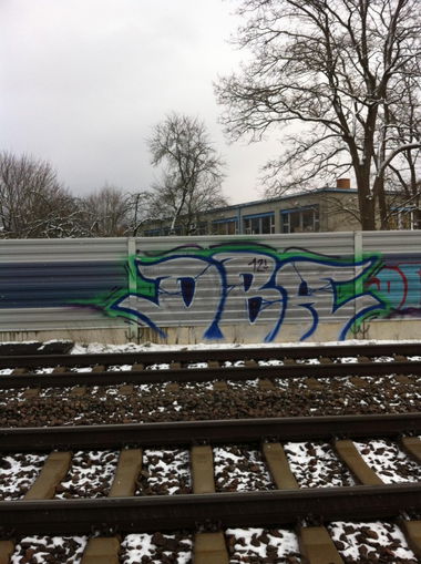 Graffiti Bombing in Karlsruhe - Photo by Badner - dba, crew, dba (2012)