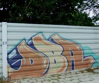 Graffiti Bombing in Karlsruhe - Photo by Badner - dba, crew, dba