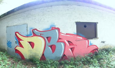 Graffiti Bombing - Photo by Badner - dba, crew, dba