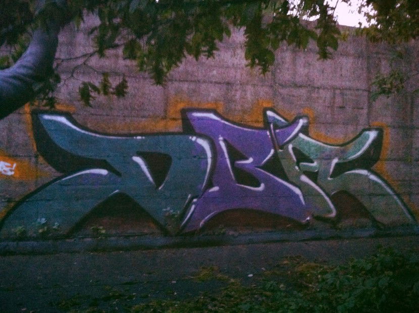 Graffiti Bombing in Ettlingen - Photo by Badner - dba, crew, dba (2013)