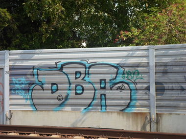 Graffiti Bombing in Karlsruhe - Photo by Badner - Dba, crew, dba (2010)