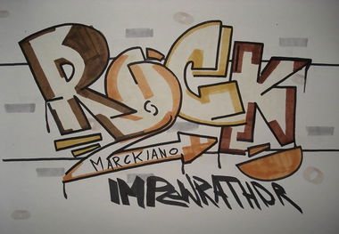 Graffiti Sketch in Nuremberg - Photo by BaerTigerMann - Rock, Wrath (2014)
