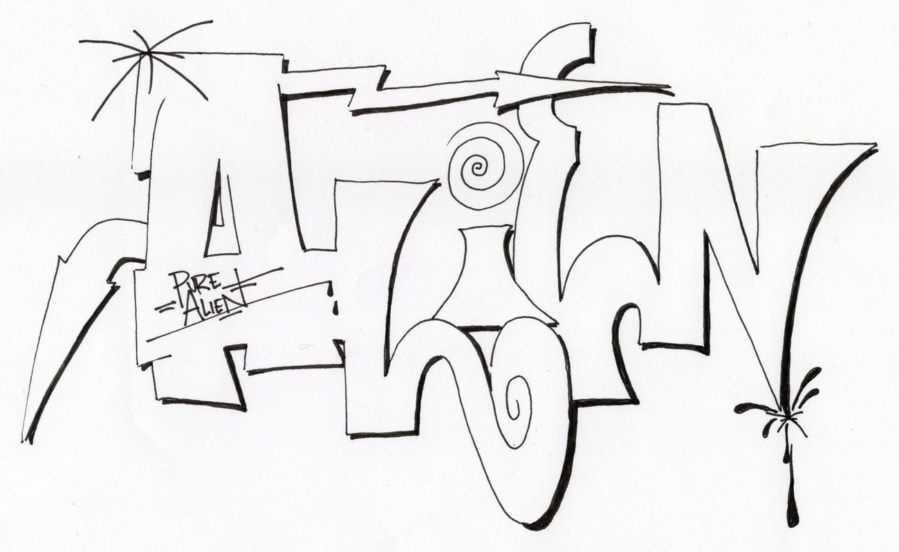 Graffiti Wall - Photo by Bagatelle - Alien, Battle (2017)