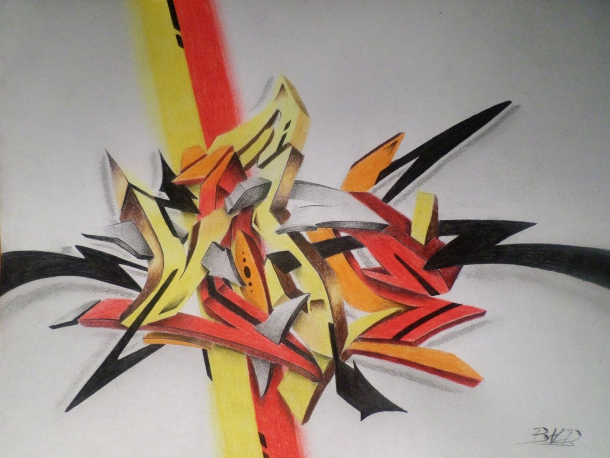 Graffiti Sketch - Photo by BaldHead - vibe, bald