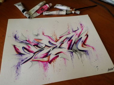 Graffiti Sketch - Photo by BaldHead (2015)