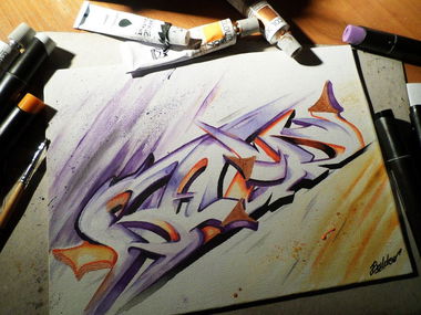 Graffiti Sketch - Photo by BaldHead (2015)
