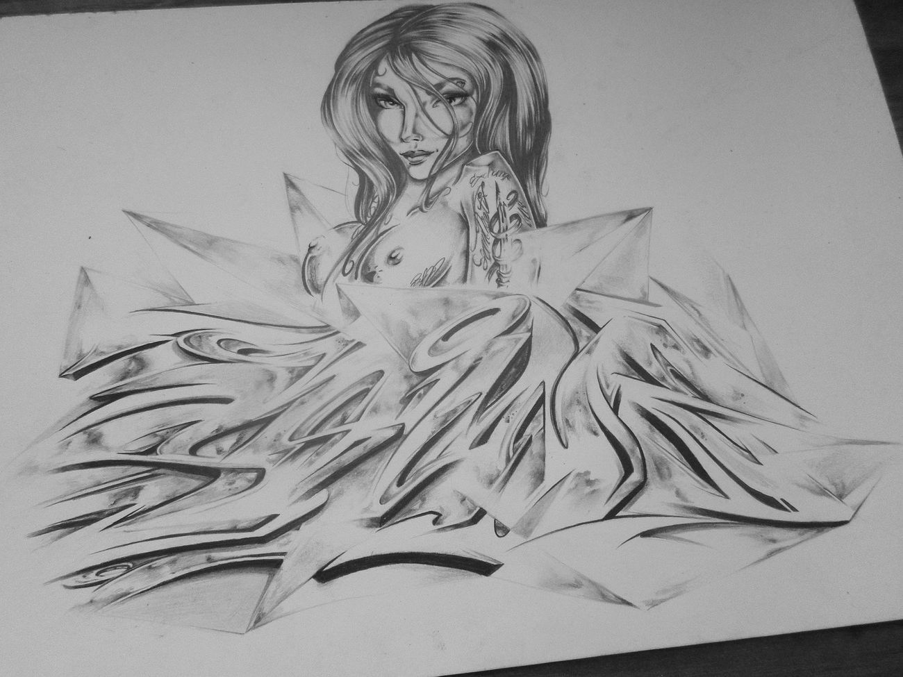 Graffiti Sketch - Photo by BaldHead (2015)