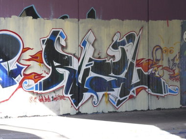 Graffiti Wall in Karlsruhe - Photo by Bananensaft - Rusl, karlsruhe (2007)