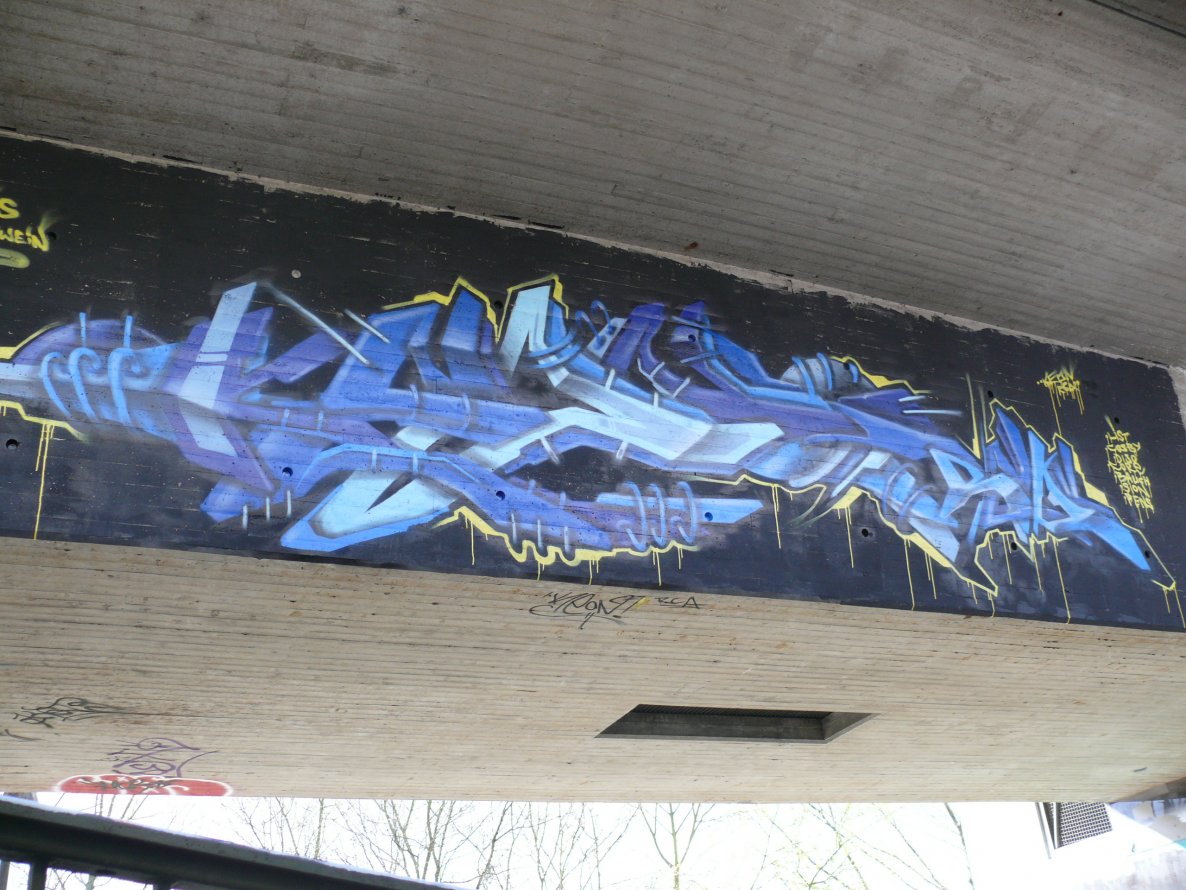 Graffiti Wall in Karlsruhe - Photo by Bananensaft - Keon, Rca, karlsruhe