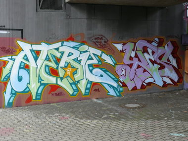 Graffiti Wall in Karlsruhe - Photo by Bananensaft - Atebie, yes, karlsruhe (2008)