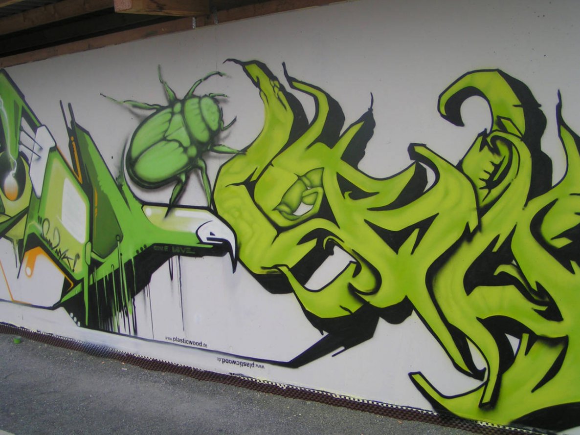 Graffiti Wall in Karlsruhe - Photo by Bananensaft