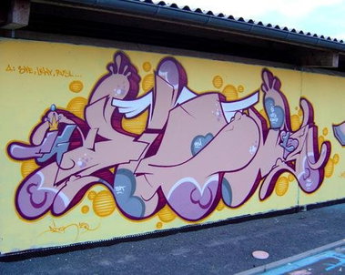 Graffiti Wall in Karlsruhe - Photo by Bananensaft - Dick, karlsruhe, durlach