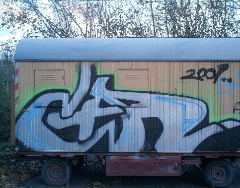 Graffiti Bombing in Karlsruhe - Photo by Bananensaft - C&a, karlsruhe (2001)