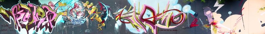 Graffiti Wall in Karlsruhe - Photo by Bananensaft - cg, karlsruhe, dasfest (2004)