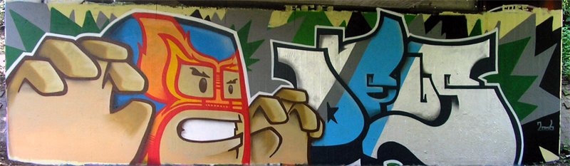 Graffiti Wall in Karlsruhe - Photo by Bananensaft - Deus, karlsruhe