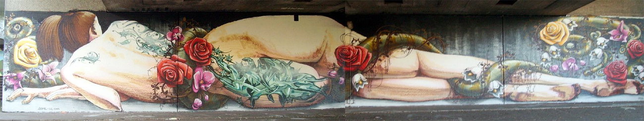 Graffiti Wall in Karlsruhe - Photo by Bananensaft - Dome, biser, karlsruhe