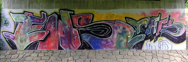 Graffiti Wall in Karlsruhe - Photo by Bananensaft - Ews, karlsruhe
