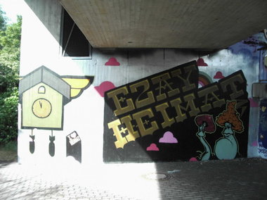 Graffiti Wall in Karlsruhe - Photo by Bananensaft - ezay, heimat, karlsruhe