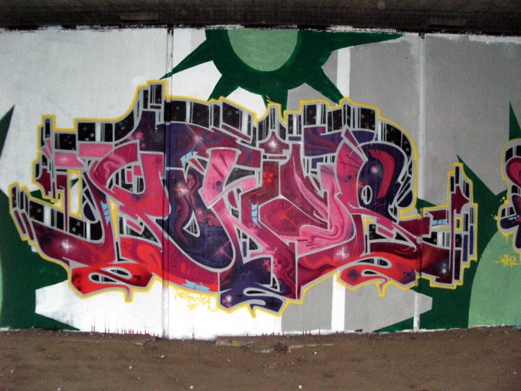 Graffiti Wall in Karlsruhe - Photo by Bananensaft - Koner, karlsruhe