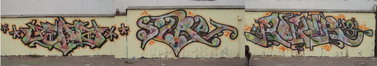 Graffiti Wall in Karlsruhe - Photo by Bananensaft - Penz, sure, korner