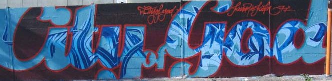 Graffiti Wall in Karlsruhe - Photo by Bananensaft - City, of, God