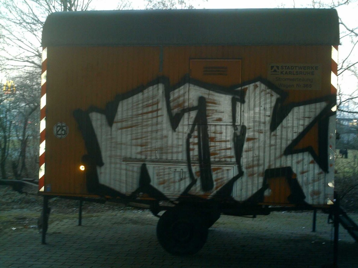 Graffiti Bombing in Karlsruhe - Photo by Bananensaft - Wok, karlsruhe