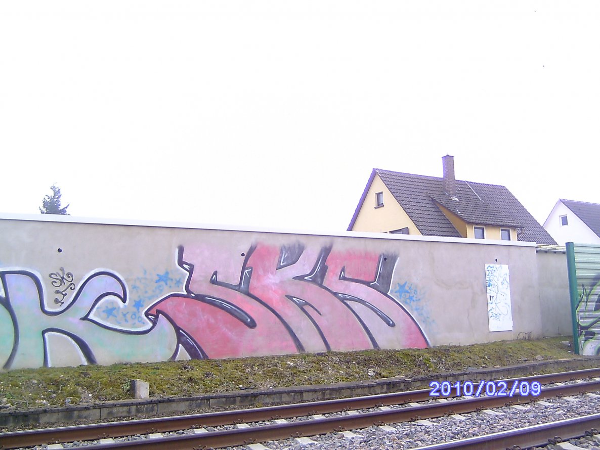 Graffiti Bombing - Photo by Bananensaft - Sks, sk, karlsruhe