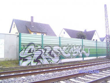 Graffiti Bombing - Photo by Bananensaft - Sk, siak, karlsruhe