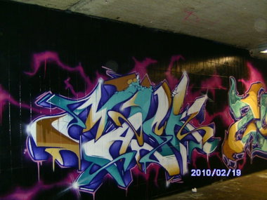 Graffiti Wall - Photo by Bananensaft - Mask, tbk, karlsruhe