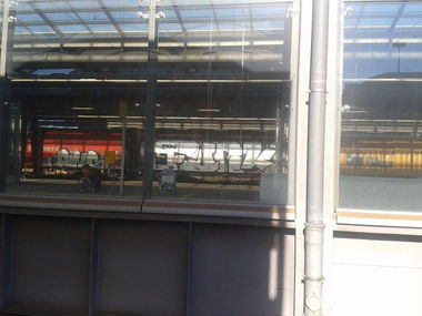 Graffiti Train - Photo by Bananensaft - Funky, karlsruhe, train