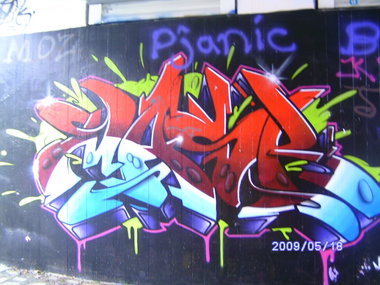 Graffiti Wall - Photo by Bananensaft - mask, tbk, karlsruhe