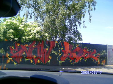 Graffiti Wall - Photo by Bananensaft - Snow, sion, mnf