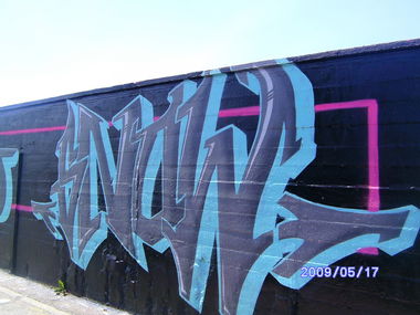 Graffiti Wall - Photo by Bananensaft - Snow, mnf, karlsruhe