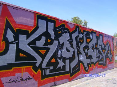 Graffiti Wall - Photo by Bananensaft - Koner, karlsruhe, messplatz