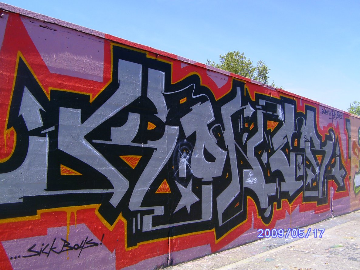 Graffiti Wall - Photo by Bananensaft - Koner, karlsruhe, messplatz
