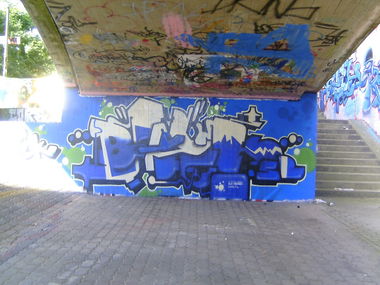 Graffiti Wall in Karlsruhe - Photo by Bananensaft - Bauch, sb, karlsruhe