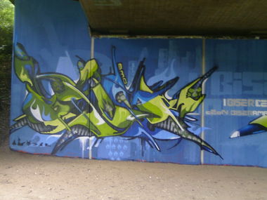 Graffiti Wall in Karlsruhe - Photo by Bananensaft - Biser, kühler, krug