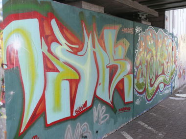 Graffiti Wall in Karlsruhe - Photo by Bananensaft - karlsruhe, ettlingen, west