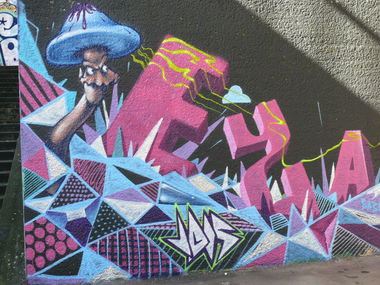 Graffiti Wall in Karlsruhe - Photo by Bananensaft - Karlsruhe, vogesenbrücke