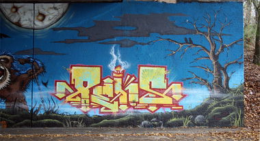 Graffiti Wall in Karlsruhe - Photo by Bananensaft - Pens, sb, karlsruhe