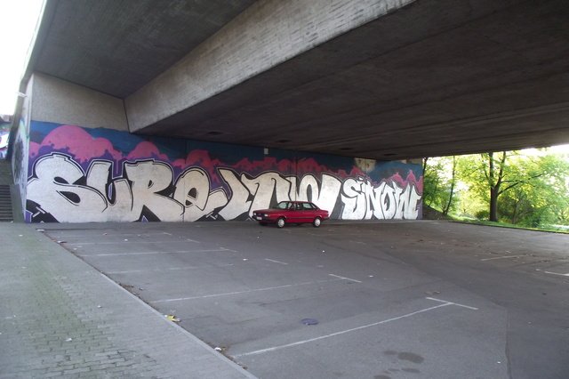Graffiti Wall in Karlsruhe - Photo by Bananensaft - Sure, low, snow