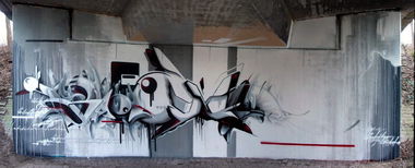 Graffiti Wall in Karlsruhe - Photo by Bananensaft - Ceon, bond, jpp (2008)